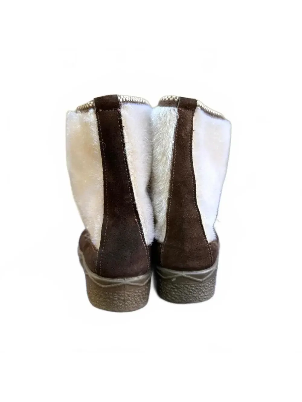 Vintage Snowland Made In Italy Hair On Hide Shearling Boots Women’s Size 8